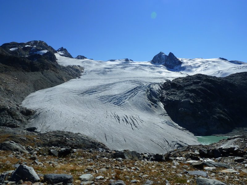 Glacier du Ruitor : Le roulage sur glacier serait sûrement meilleur