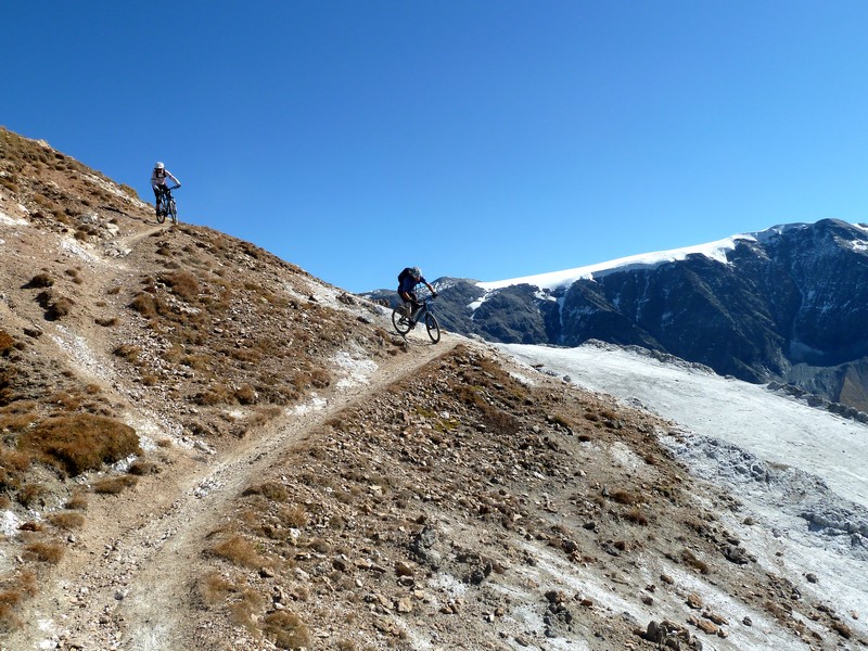 debut de la descente : deux