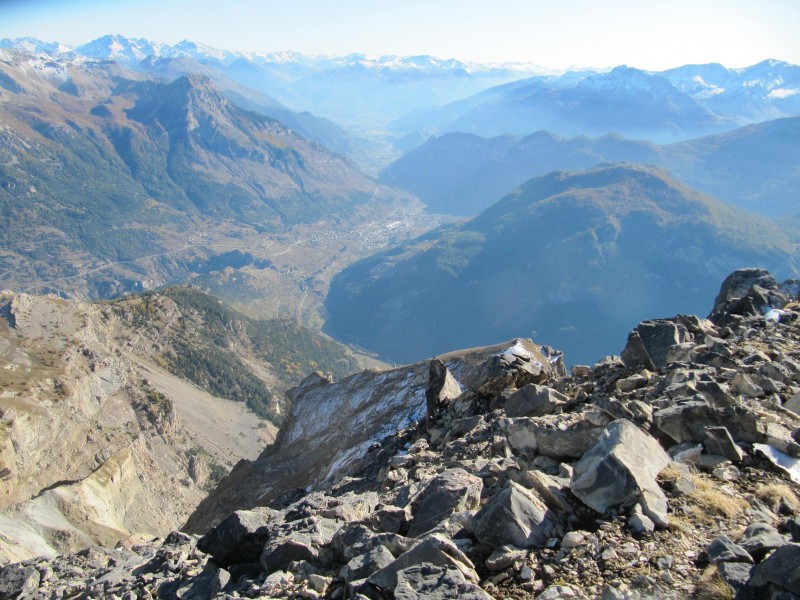 l'Argentière : 1800m plus bas ..