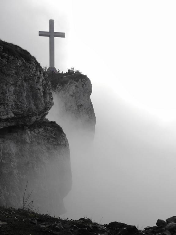 #6 croix du Nivolet : brume croix du Nivolet : brume