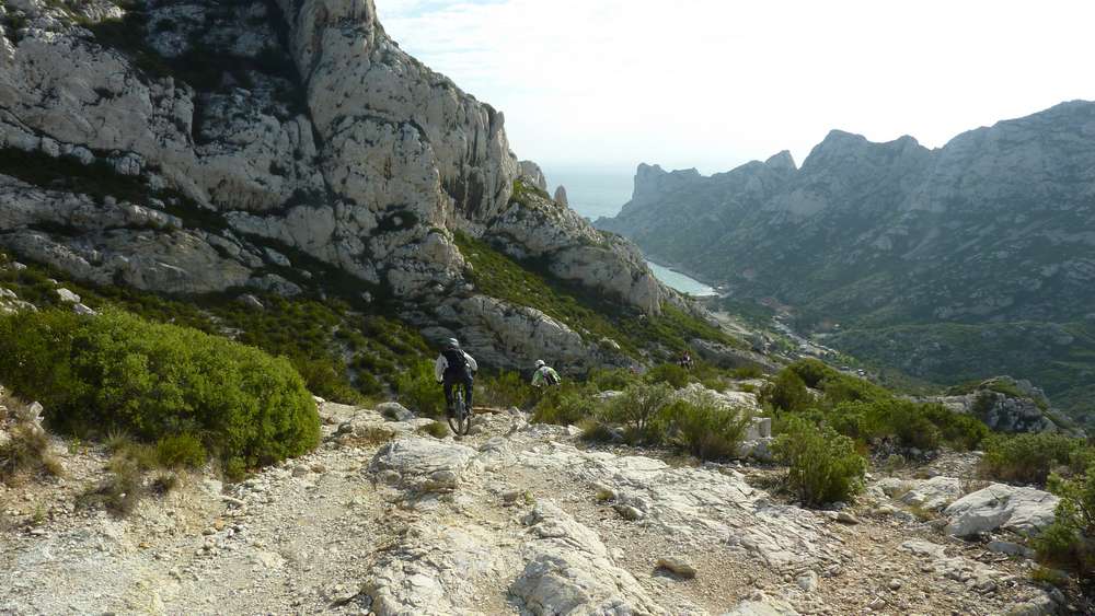 descente sur Sormiou : un single bien cassant comme on les aime