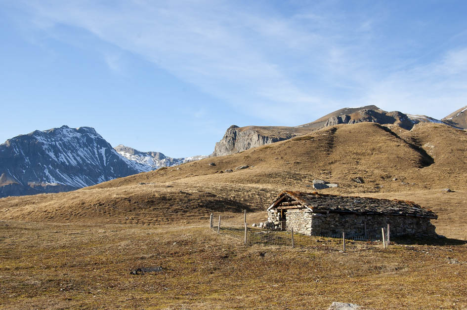 Plänigrachti : L'alpage roussi en attente de l'hiver