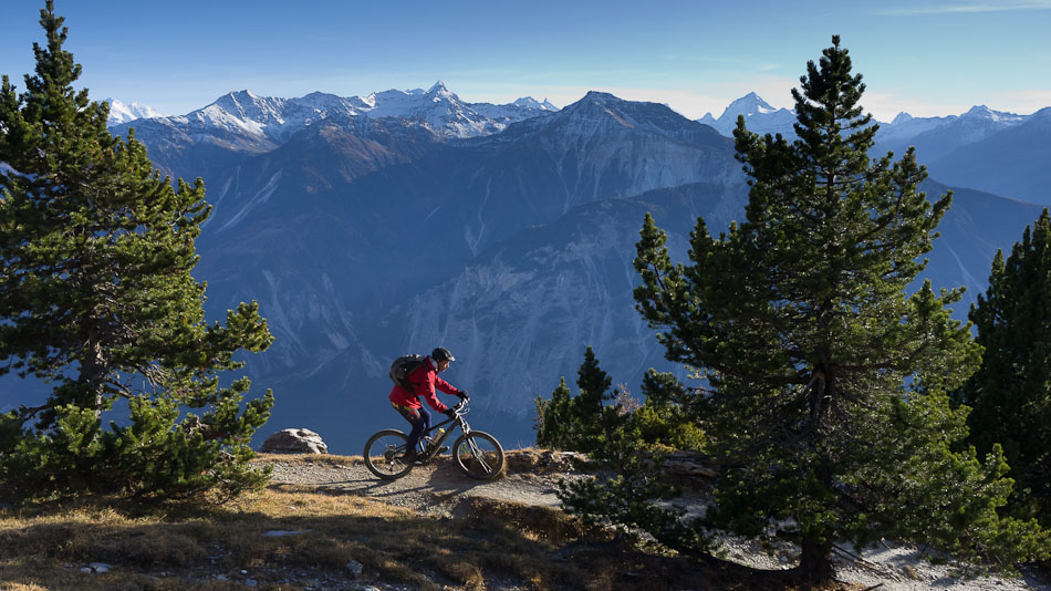 Zinalrothorn, Weisshorn : descente sur Challer