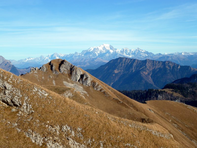 Mt Blanc : Le seul endroit où il y a de la neige dans le coin