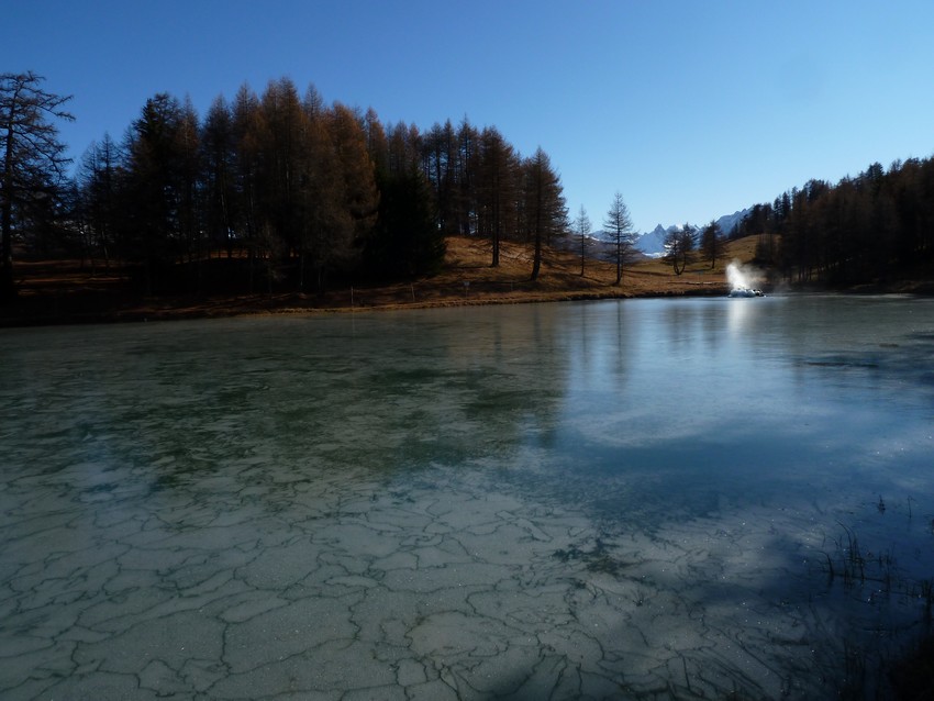 glace : Lac de Pramol