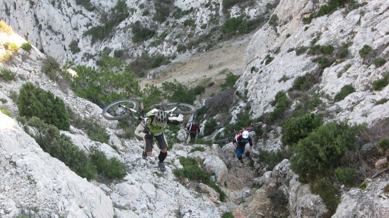 Col des Chèvres : Portage rude