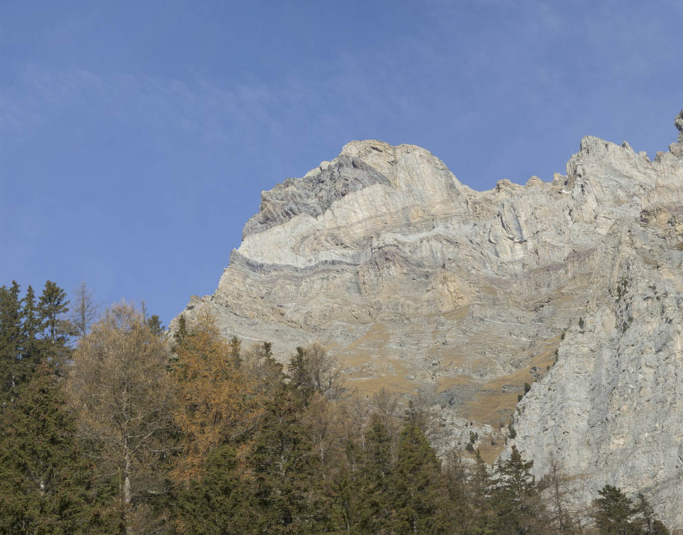 #10 Au d Au d'Arbignon : Magnifiques plissements du sommet de la dent de Morcles