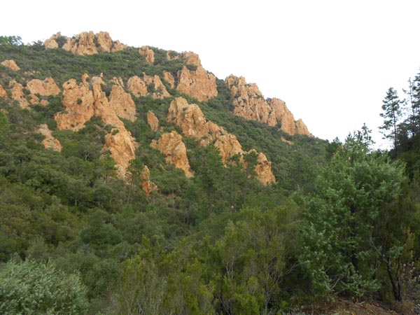 Rochers rouges : Paysages typiques de l'Estérel.