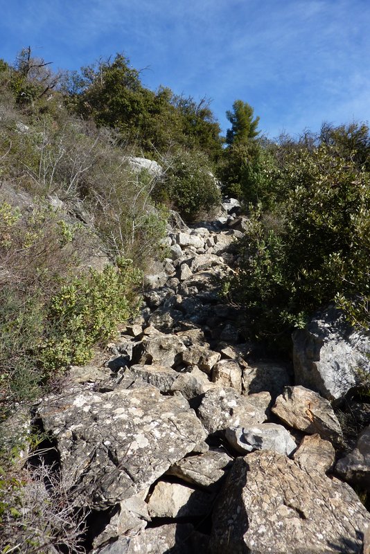 Montée abominable : Les pierres sont instables en plus