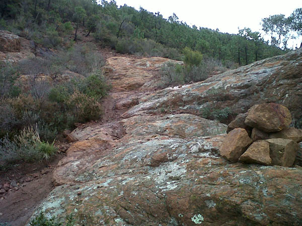 Rochers : Passages rocheux de la SP 2.