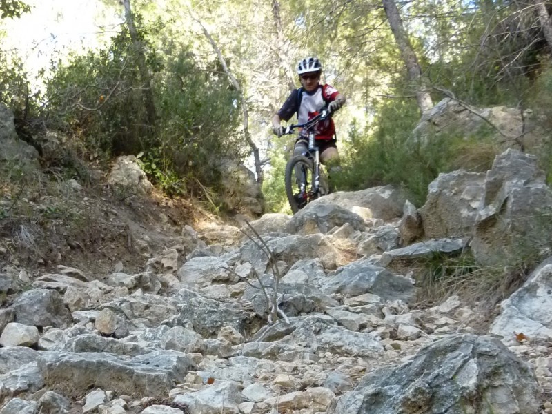 Sentier des Mayorques : Descente exigeante