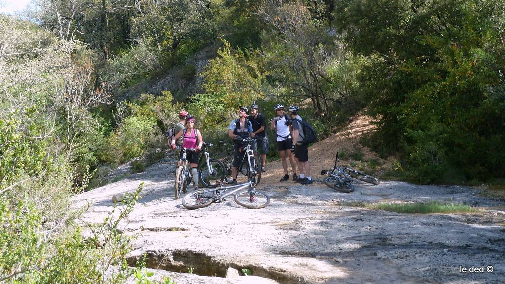 sentier Lauzière : Groupetto au ravin de Véroncle, terminus du sentier Lauzière