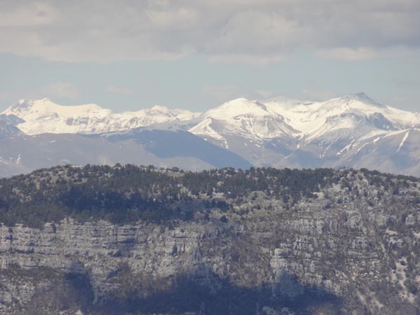 Neige sur le Mounier : C'est peut être en ce moment qu'il aura eu le plus de neige cette saison.