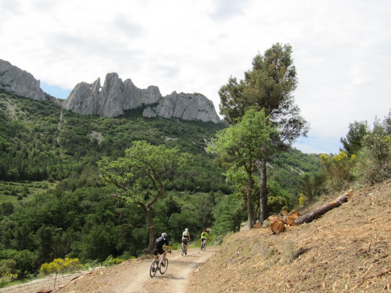 Dentelles : Direction col du Cayron