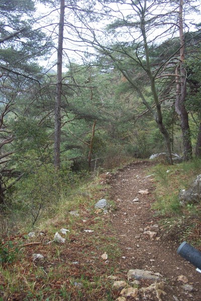 Descente sur St Agnés : C'est super par ici.