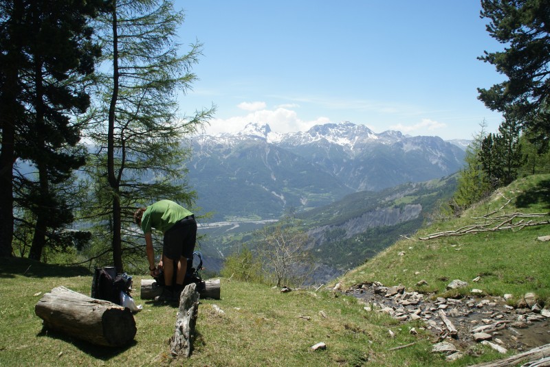 Les Maits : coin pas pire pour faire une 'tite pause avant d'attaquer le portage