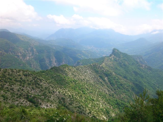 mandine : la vue de la crete a partir de la Balise 16