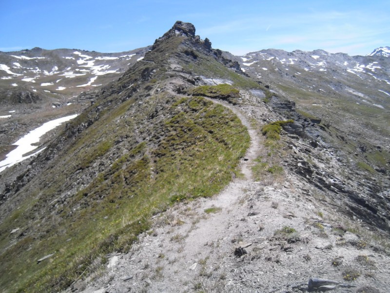 #8 sentier du lac : Sentier pile sur la crête, vue 5 étoiles sentier du lac : Sentier pile sur la crête, vue 5 étoiles