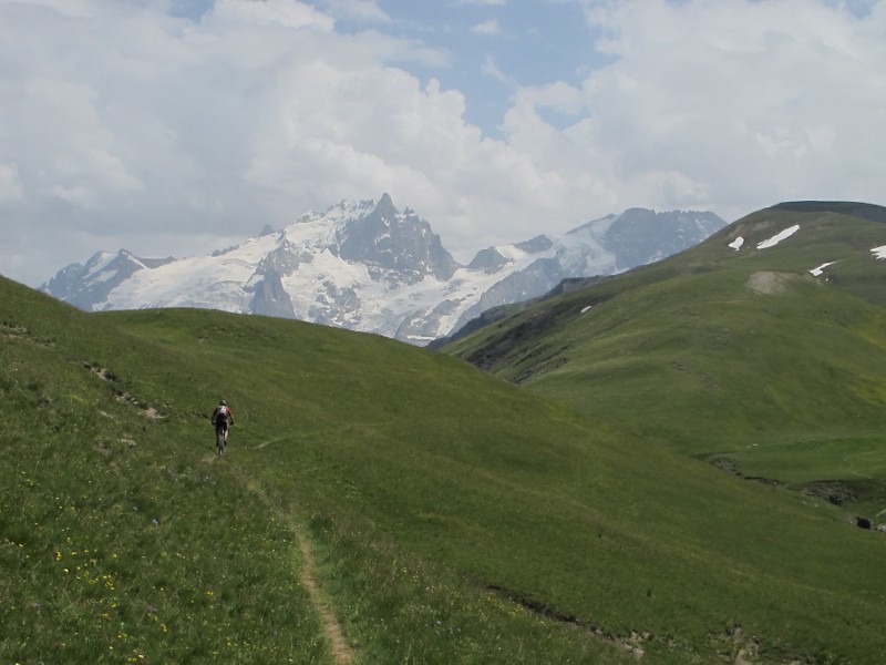 pic du mas de la grave : fin de la descente