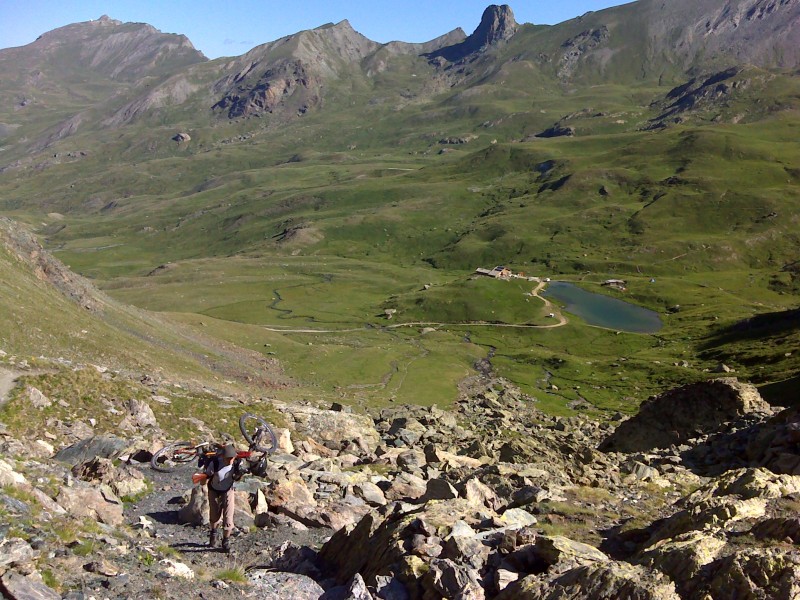 #2 Col de la Noire : Un peu de portage sous le col Col de la Noire : Un peu de portage sous le col