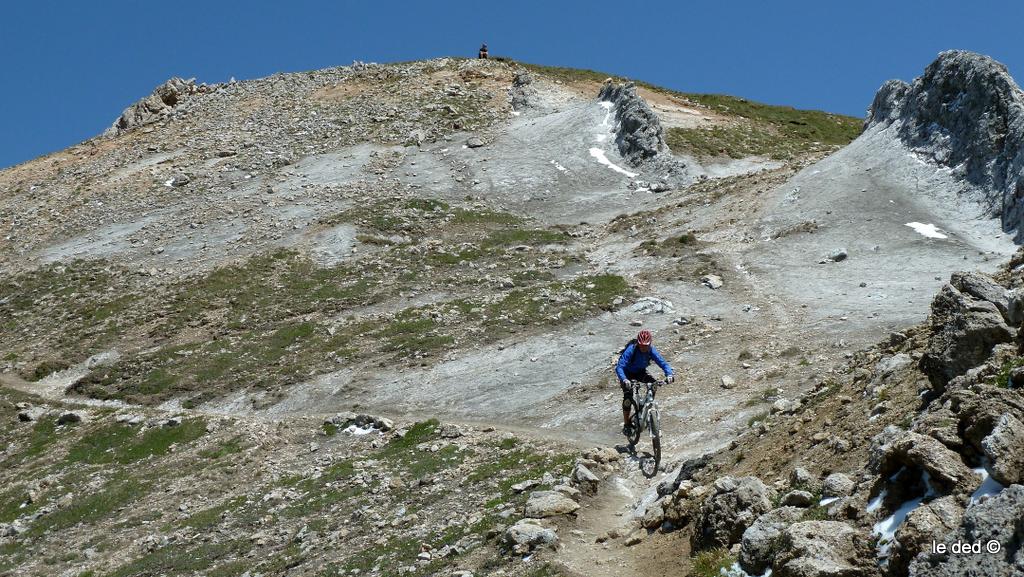 sentier Sud : juste en dessous du sommet