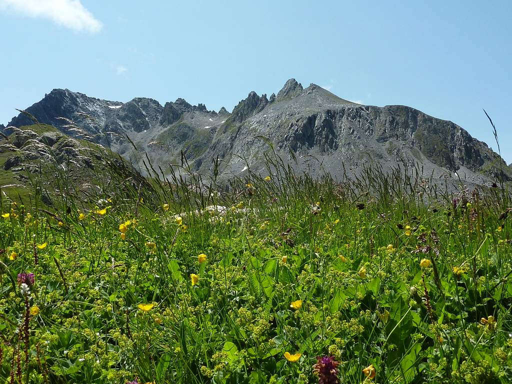 Roc du Mône : couleur champêtre sur fond de minéral