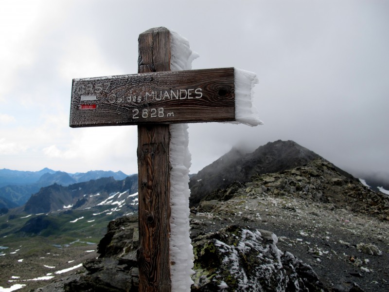 Col des Muandes : ambiance hivernale