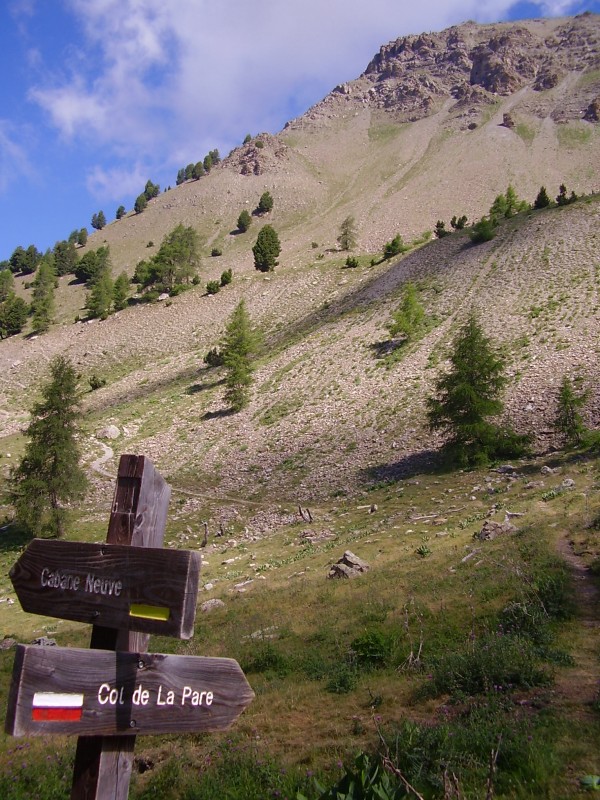 #3 col de la Pare : Embranchement du sentier du Col. col de la Pare : Embranchement du sentier du Col.