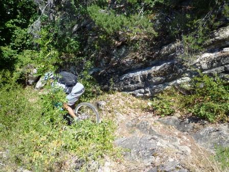 Descente de l'oratoire : tout bon, ces rochers bien propres