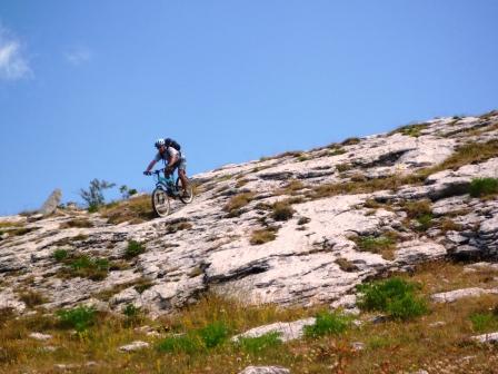 Descente du sommet : dalle (suite)