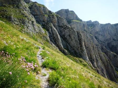 sentier du col de Rabou : mal tracé