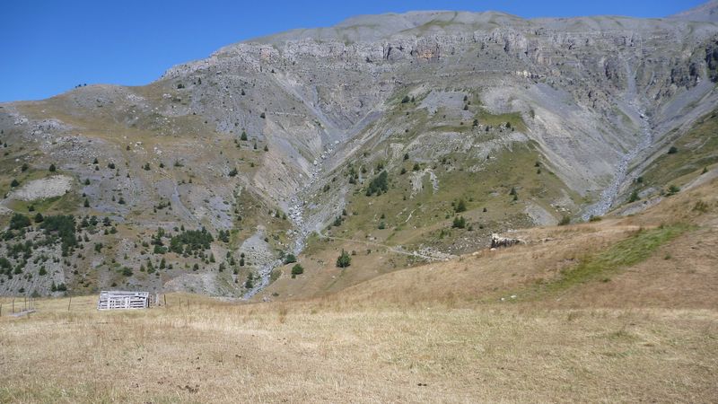 Barre des Moulines : Vue depuis la cabane de la cime de Bacoun