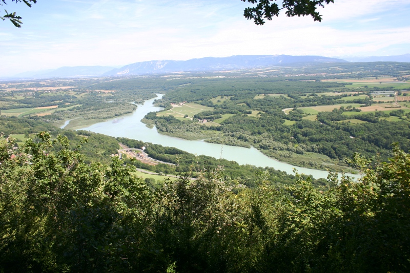 Rhône : Le Rhône et le Salève en fond