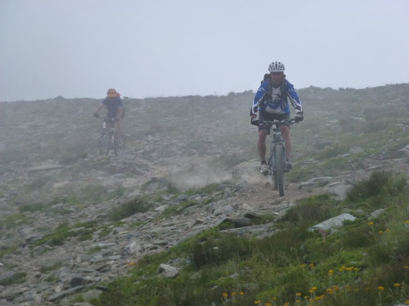 Col Manzol : Descente coté Val Pellice