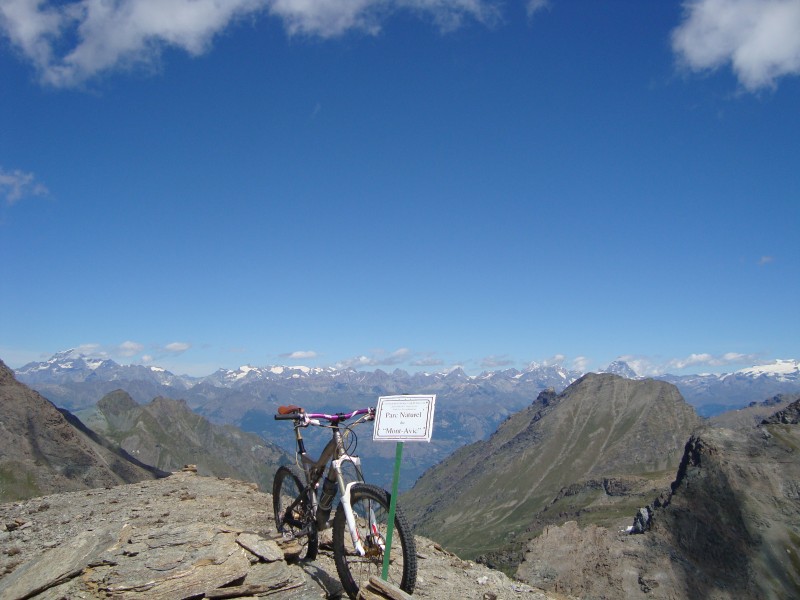 Torre Ponton : Vers les sommets du Valais depuis Torre Ponton.