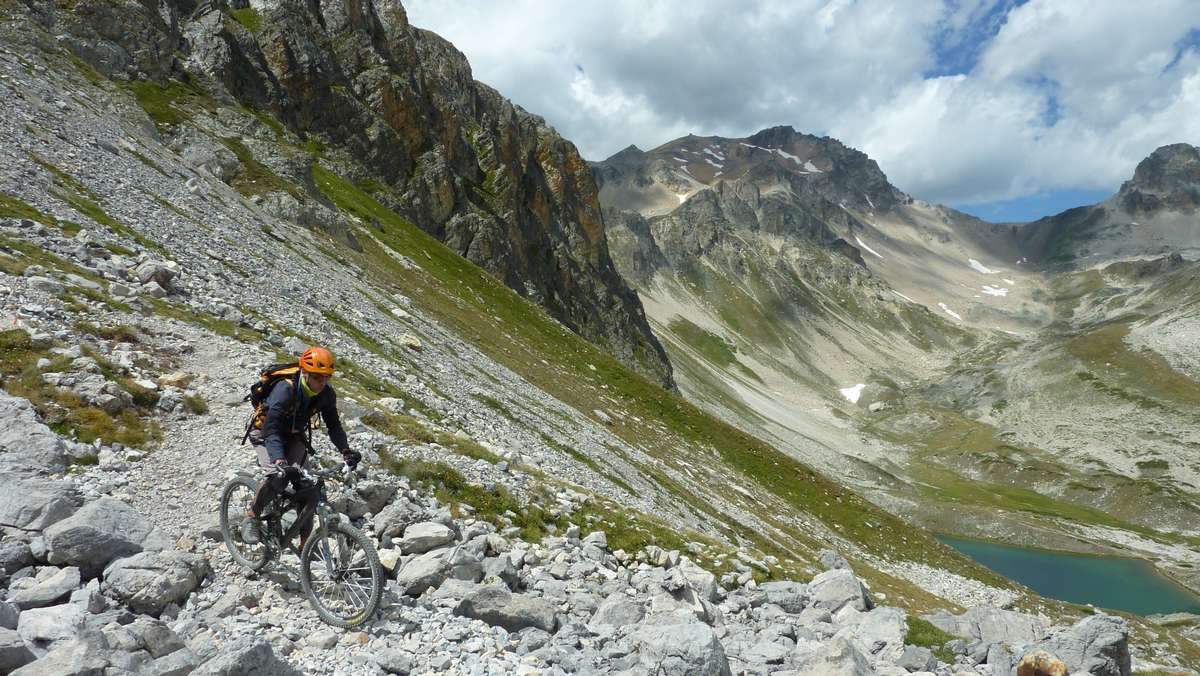 #22 lac du Peyron : fin du raidillon tres technique lac du Peyron : fin du raidillon tres technique