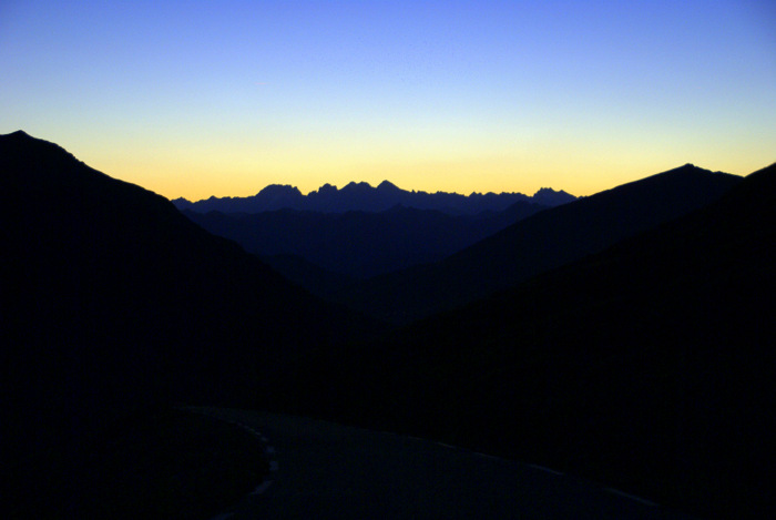 Les Ecrins : dans les dernières lueurs du jour