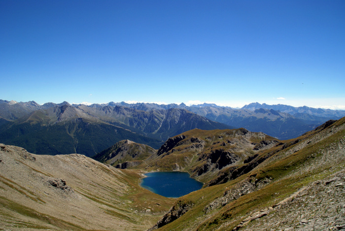#2 Le Grand Laus : et le Queyras sud, depuis le (faux) col du Malrif Le Grand Laus : et le Queyras sud, depuis le (faux) col du Malrif