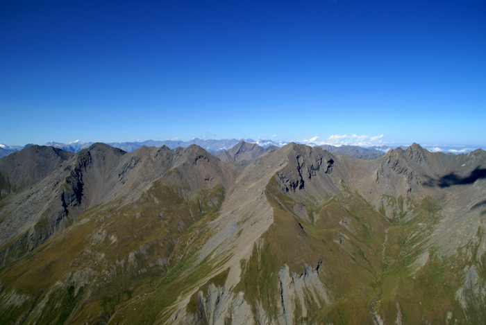 #13 Nord-Est : Vue jusqu Nord-Est : Vue jusqu'au Grand Paradis! (Derrière la Punta Rognosa, elle-même dans le colle del Pelvo)