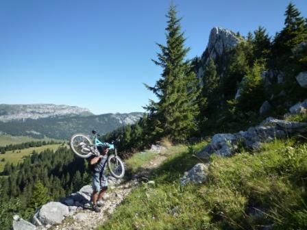 Col de l'Ovine : vers le haut