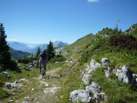 Col de l'Ovine : départ de la descente