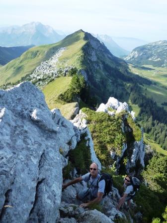 Pointe de Puvat : petite escalade facile