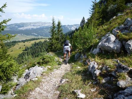 Col de l'Ovine : début de la descente