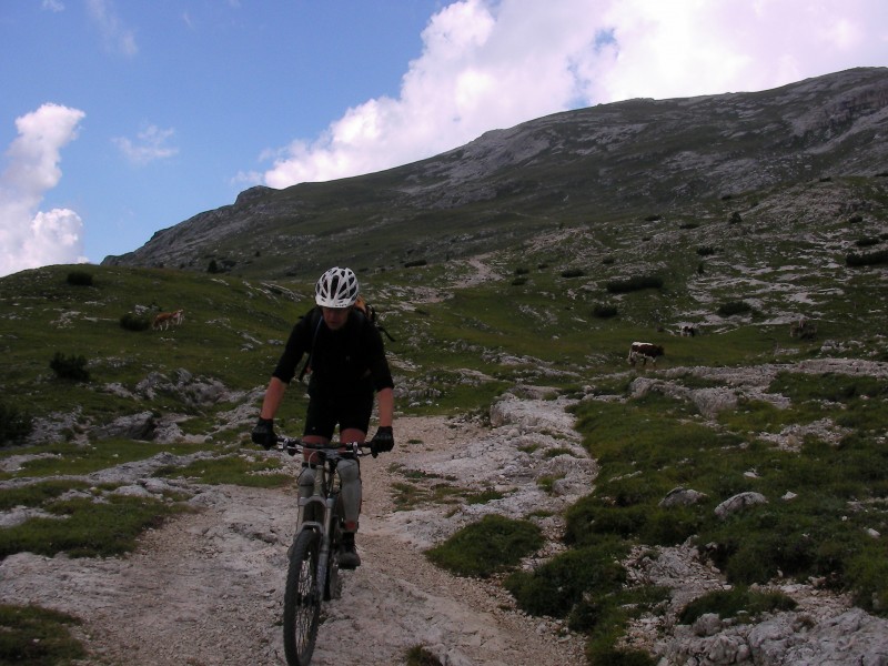 Superbe descente du pic vallandro