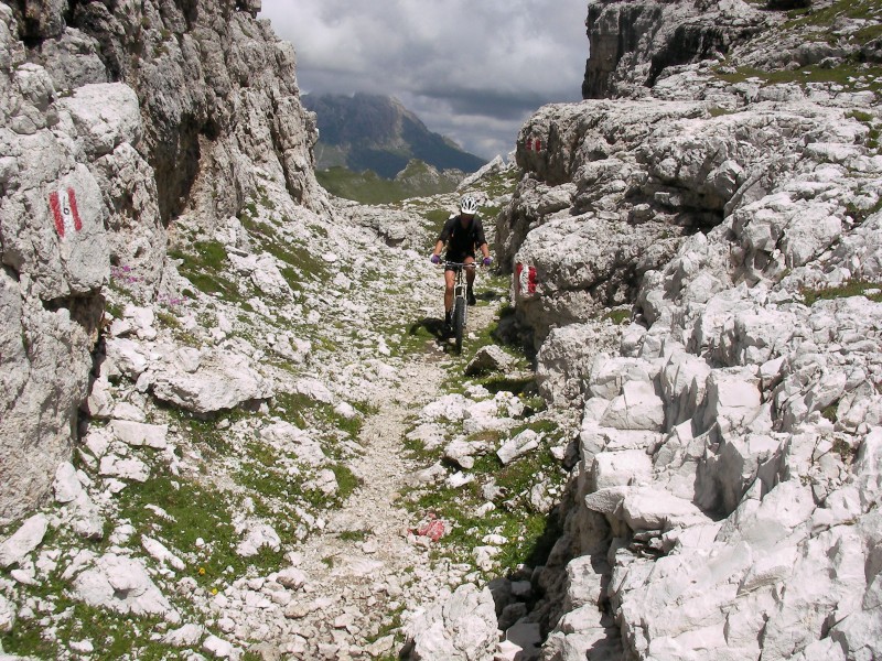 Arrivée sur l'altiplano de Puez