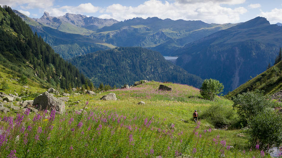 Courte portion roulable : dans le vallon du Sallestet