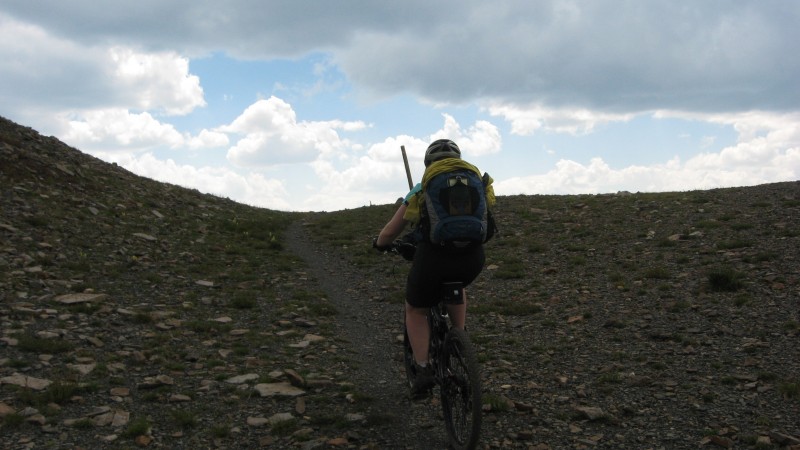 CT J1 : Gwenn sur le vélo jusqu'au bout, et il commence à pleuvioter