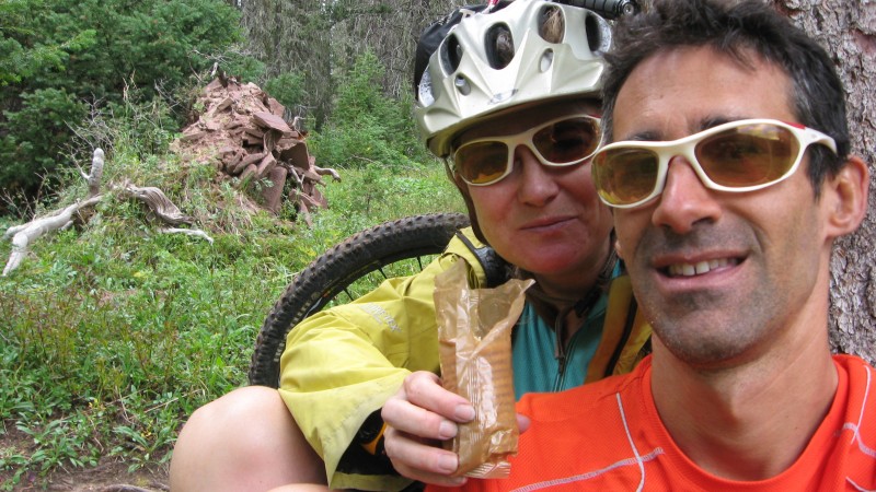 CT J3 : En fait c'est notre repas de midi (vu les risques d'orage on a tout misé sur le repas pris au Bivouac...)