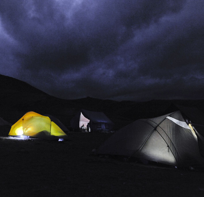 Rupshu : 2ème étape : Campement, Alpage de Tisaling