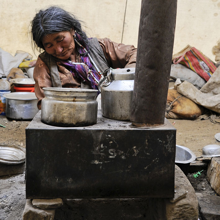 Rupshu : 5ème étape : Sous la tente des nomades de Rajun Karu